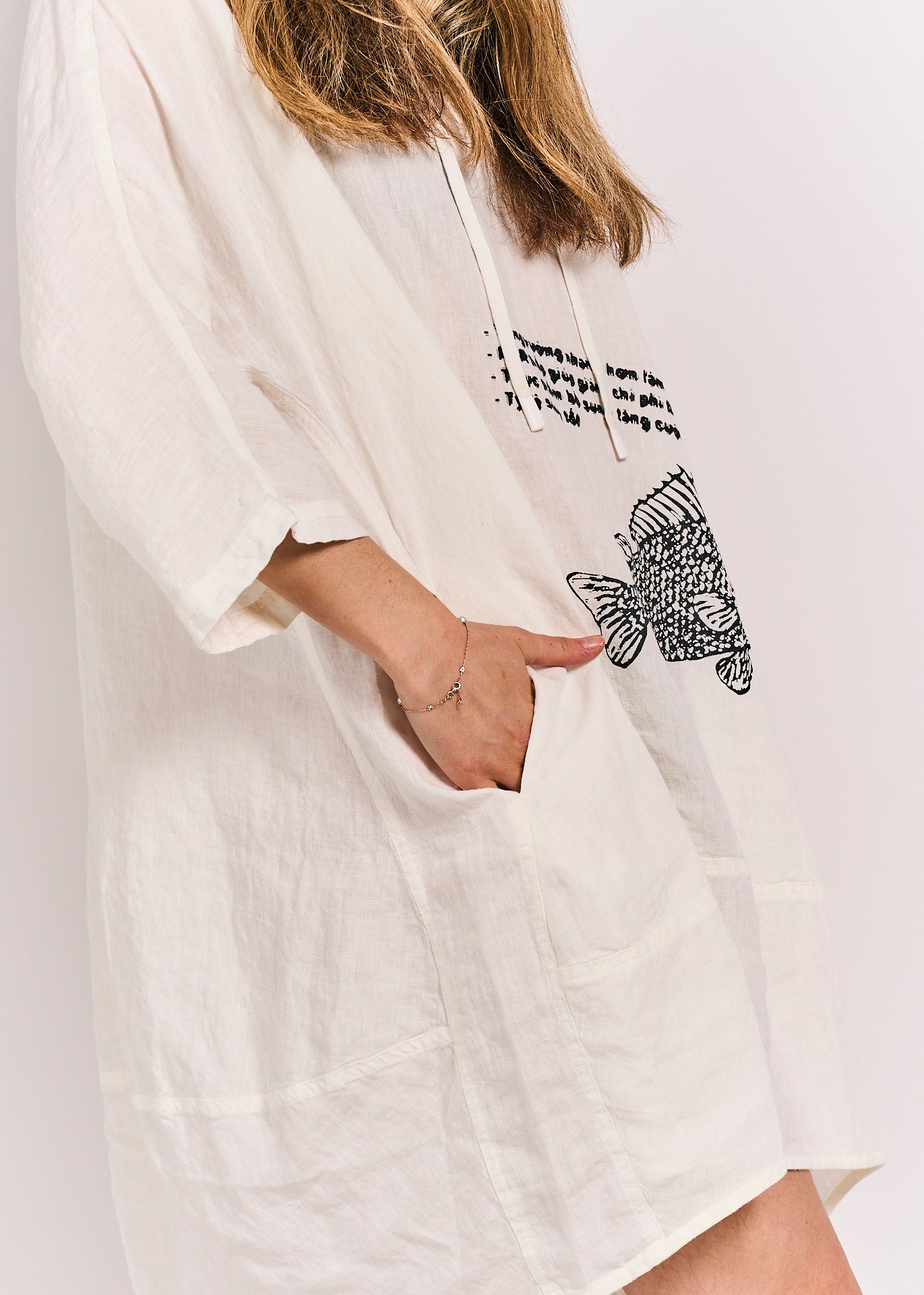 Rundholz Black Label Dress Offwhite Print