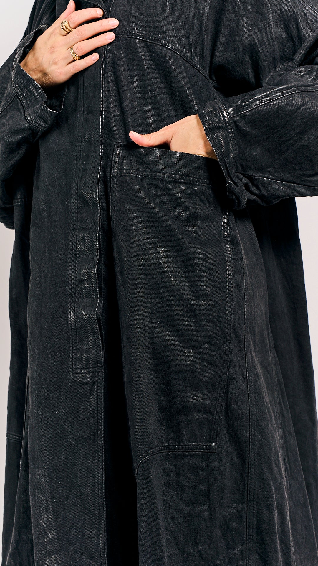 Rundholz Mainline Coat Black Gloss