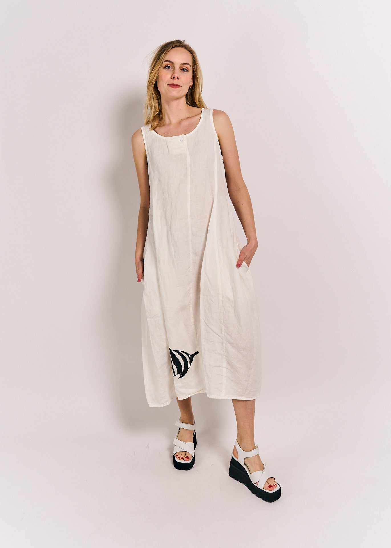 Rundholz Black Label Dress Offwhite Print