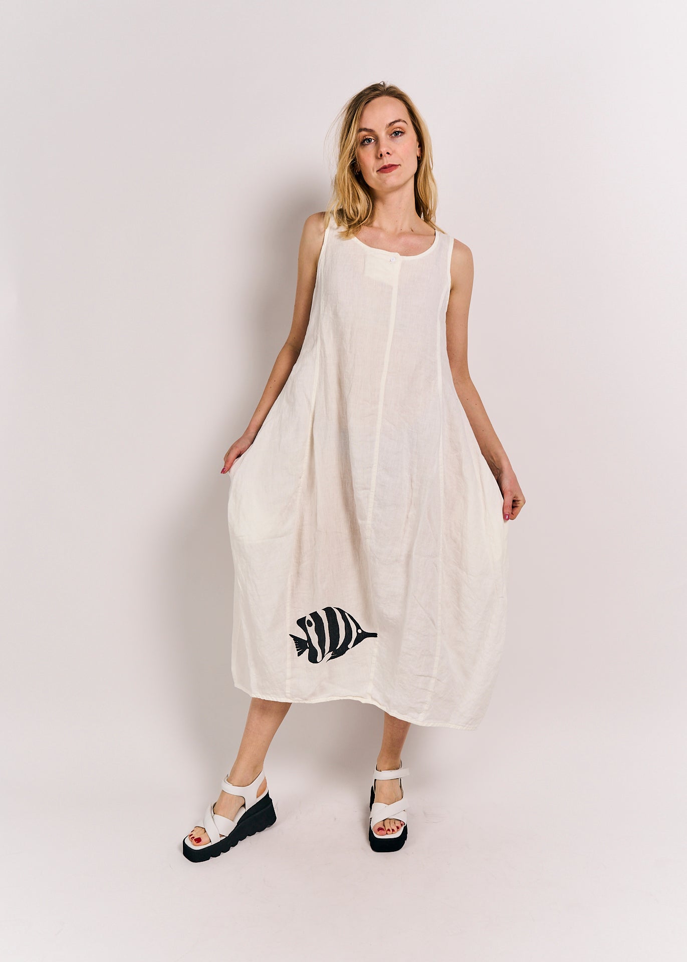 Rundholz Black Label Dress Offwhite Print