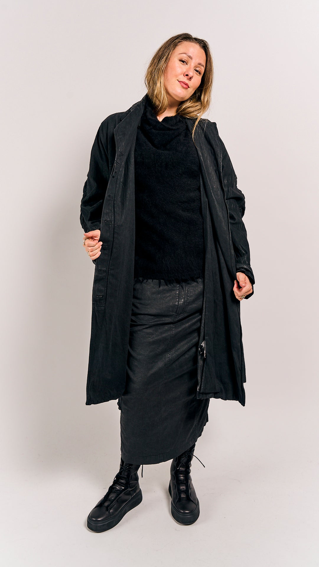 Rundholz Mainline Coat Black Gloss