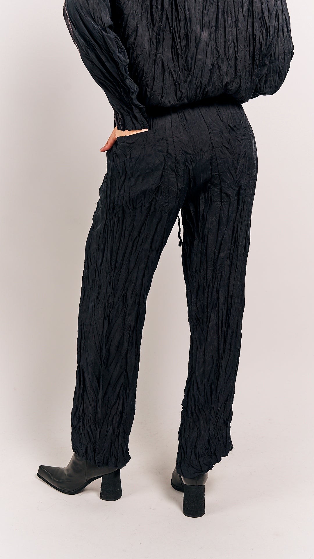 Rundholz Mainline Trousers Black Panel Print