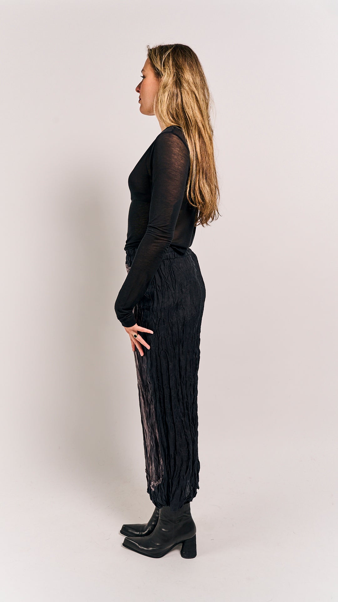 Rundholz Mainline Skirt Black Panel Print