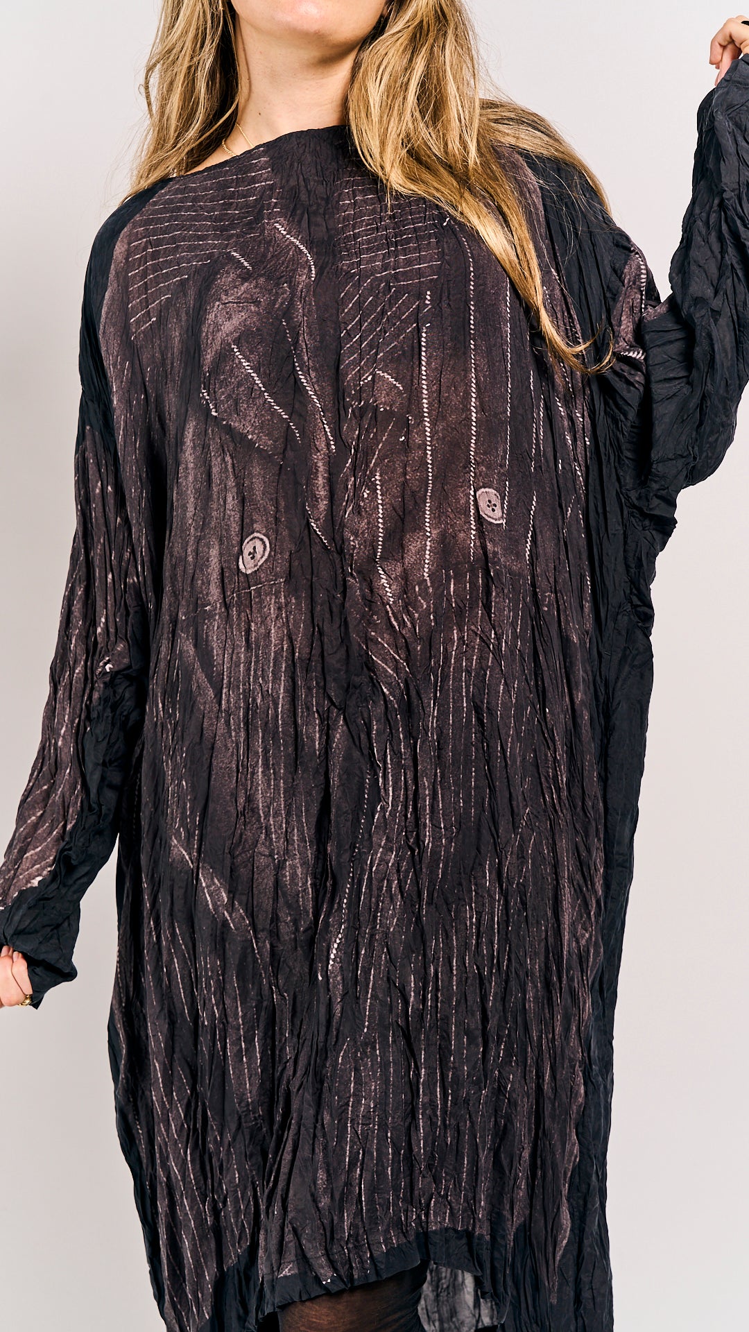 Rundholz Mainline Dress Black Panel Print