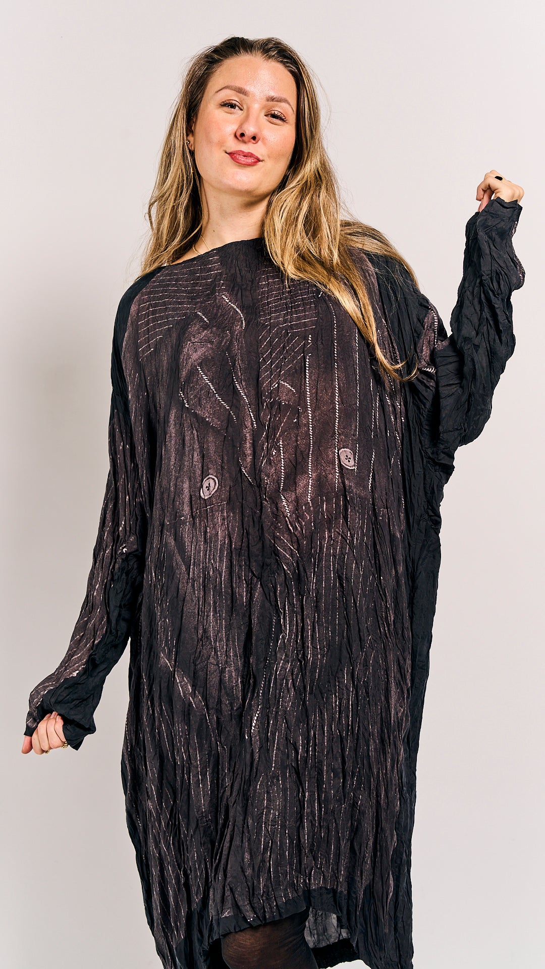 Rundholz Mainline Dress Black Panel Print