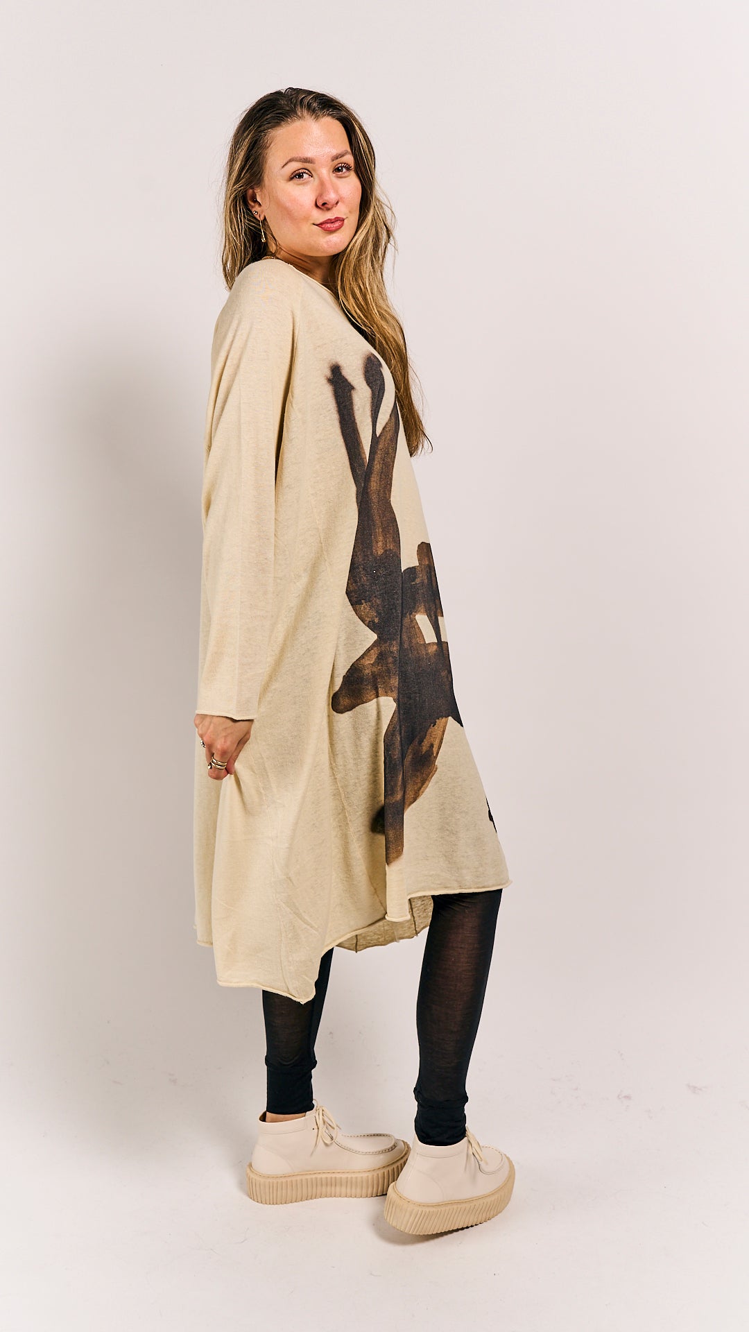 Rundholz Mainline Dress Bone Print
