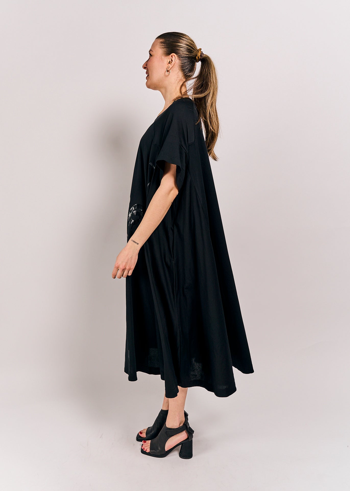 Rundholz DIP Dress Black/Black Print