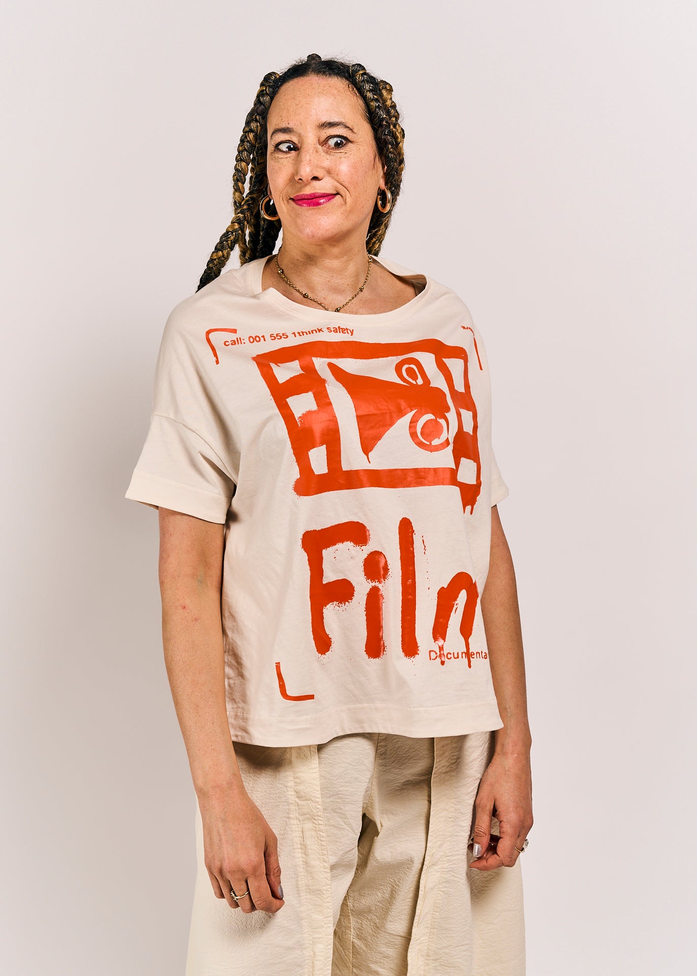 Rundholz DIP Shirt Greige/Mandarine