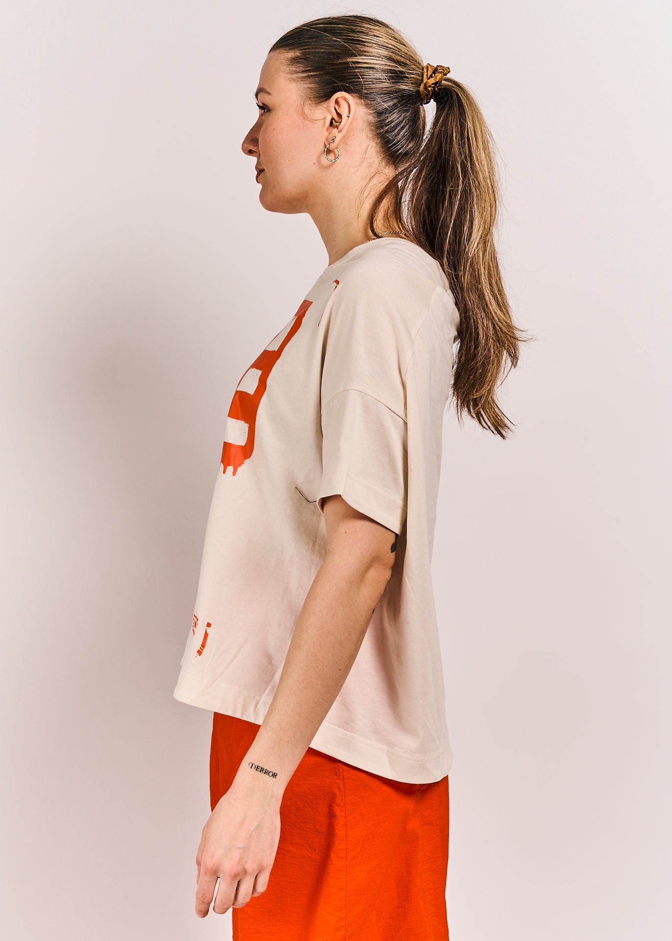 Rundholz DIP Shirt Greige/Mandarine