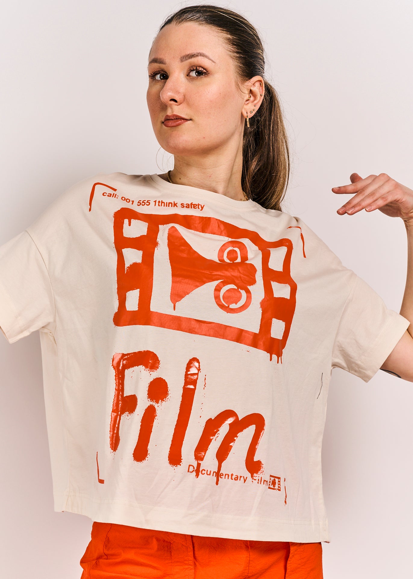 Rundholz DIP Shirt Greige/Mandarine