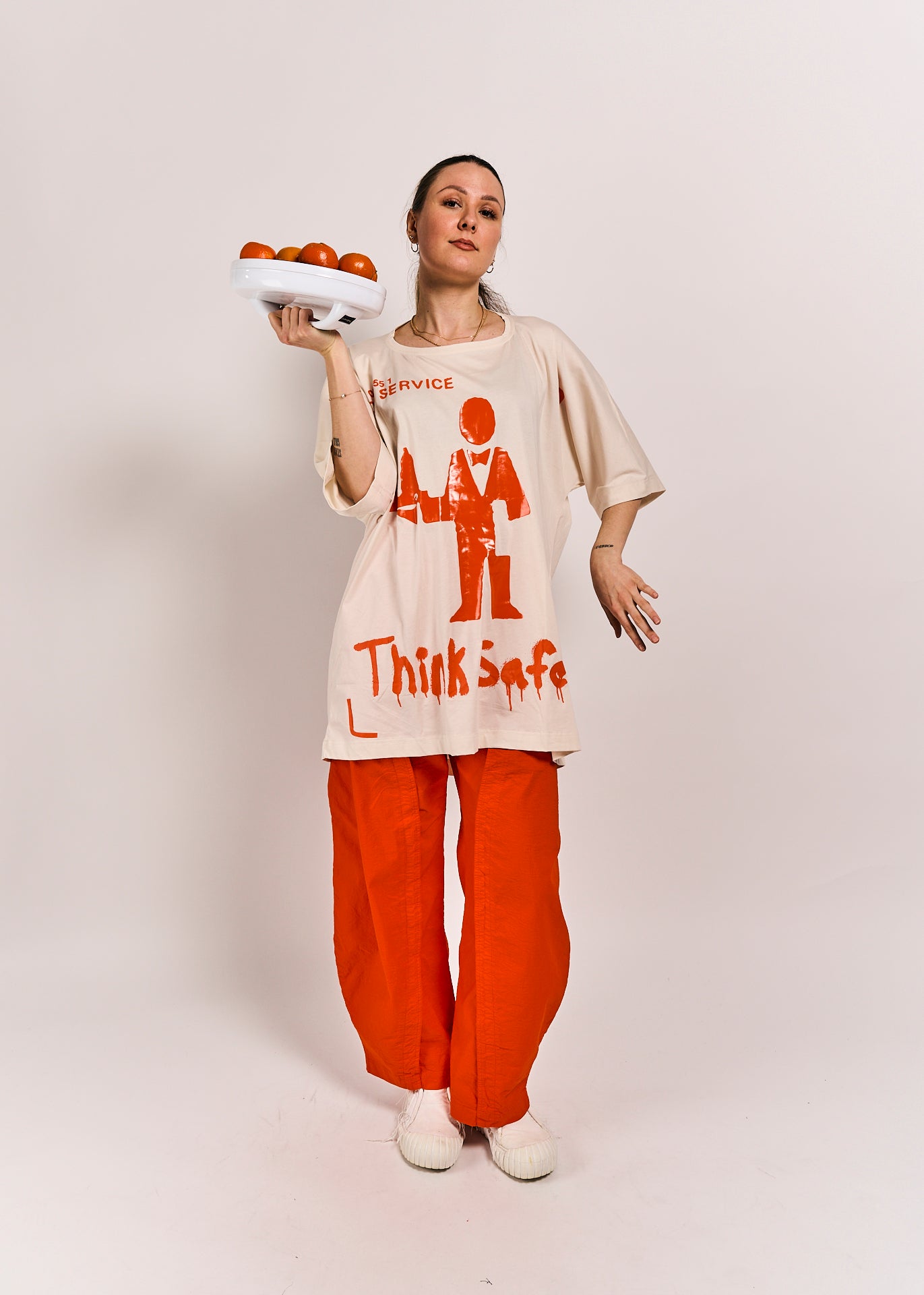 Rundholz DIP Shirt Greige/Mandarine