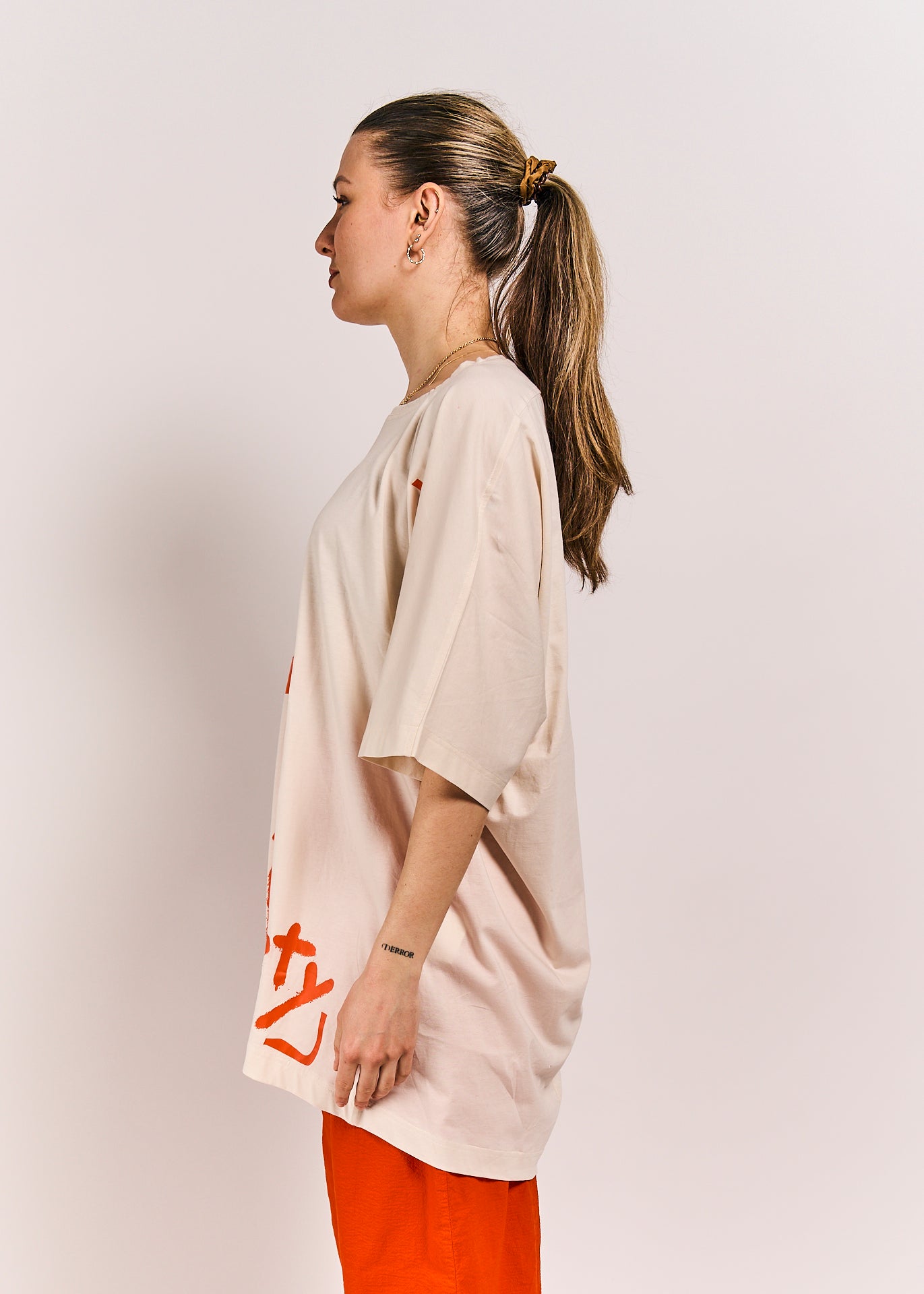 Rundholz DIP Shirt Greige/Mandarine
