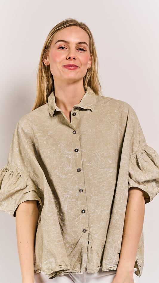 Rundholz DIP Blouse Linen Fog