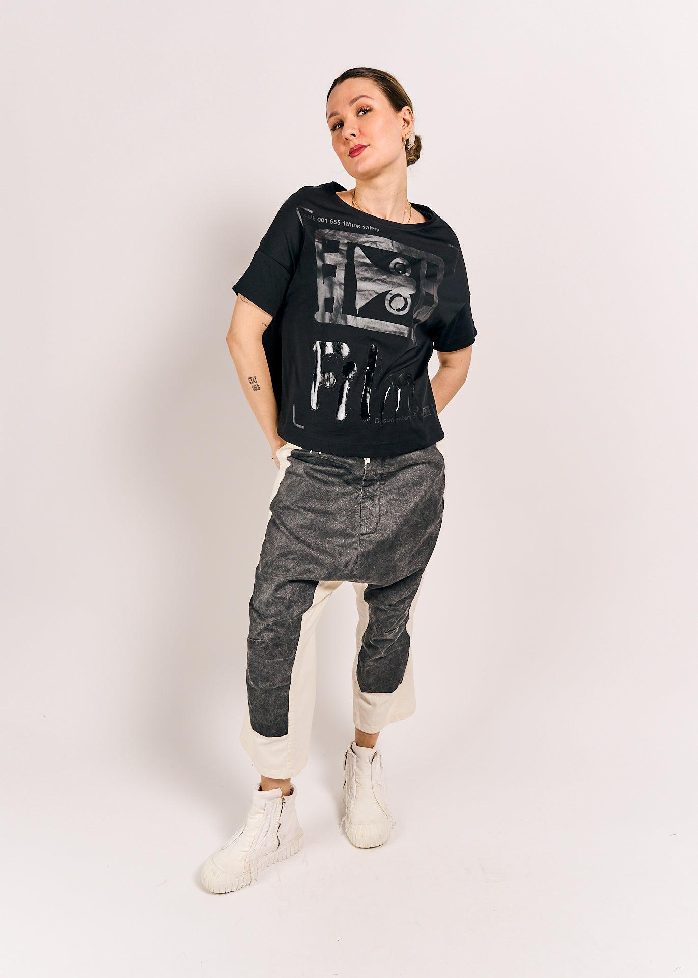 Rundholz DIP Shirt Black/Black Print