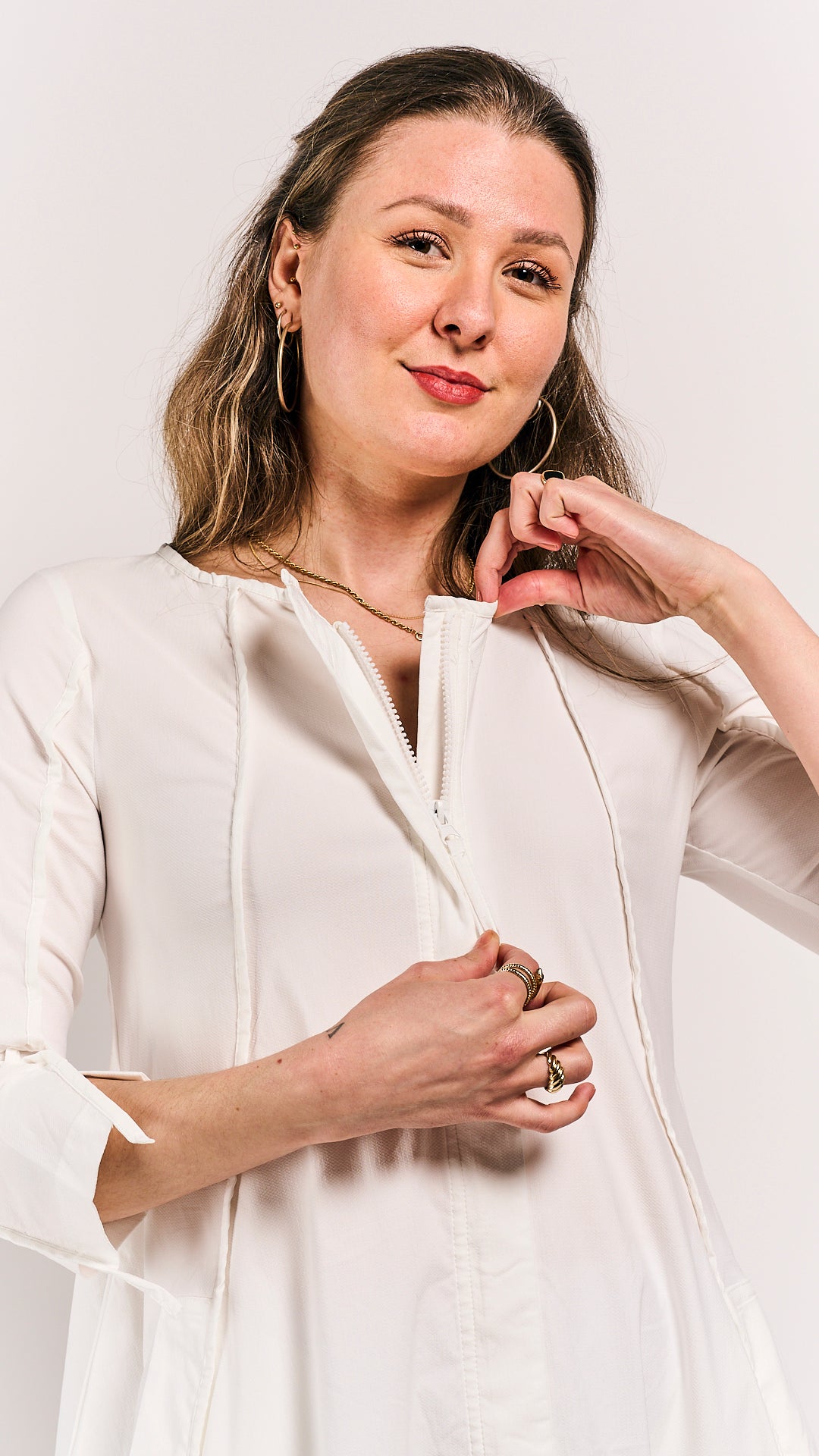 Rundholz Black Label Dress Offwhite