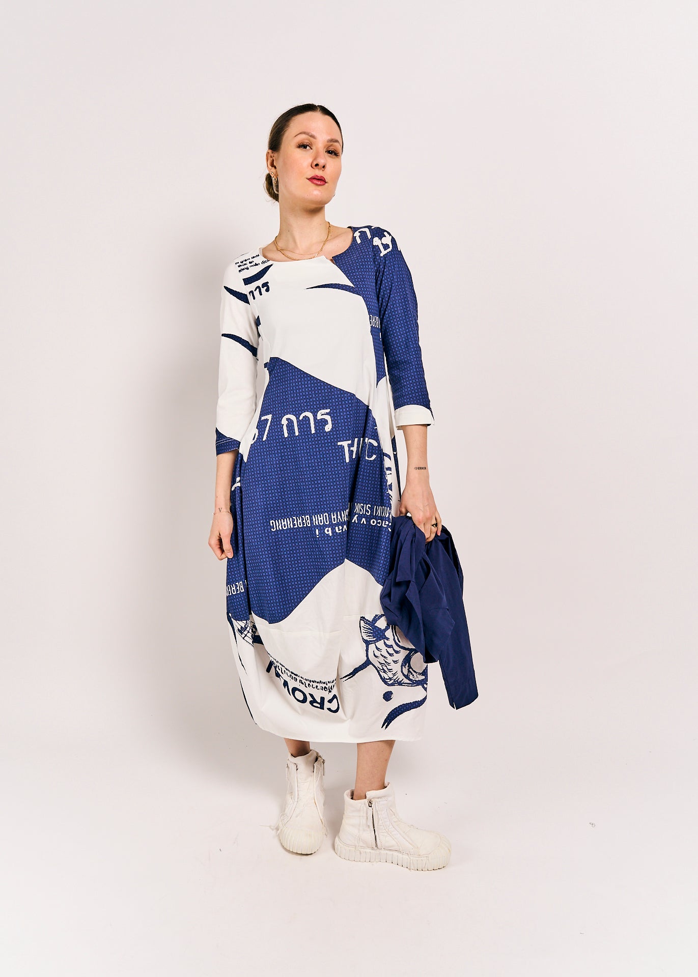 Rundholz  Black Label Dress Navy Print size Extra Small