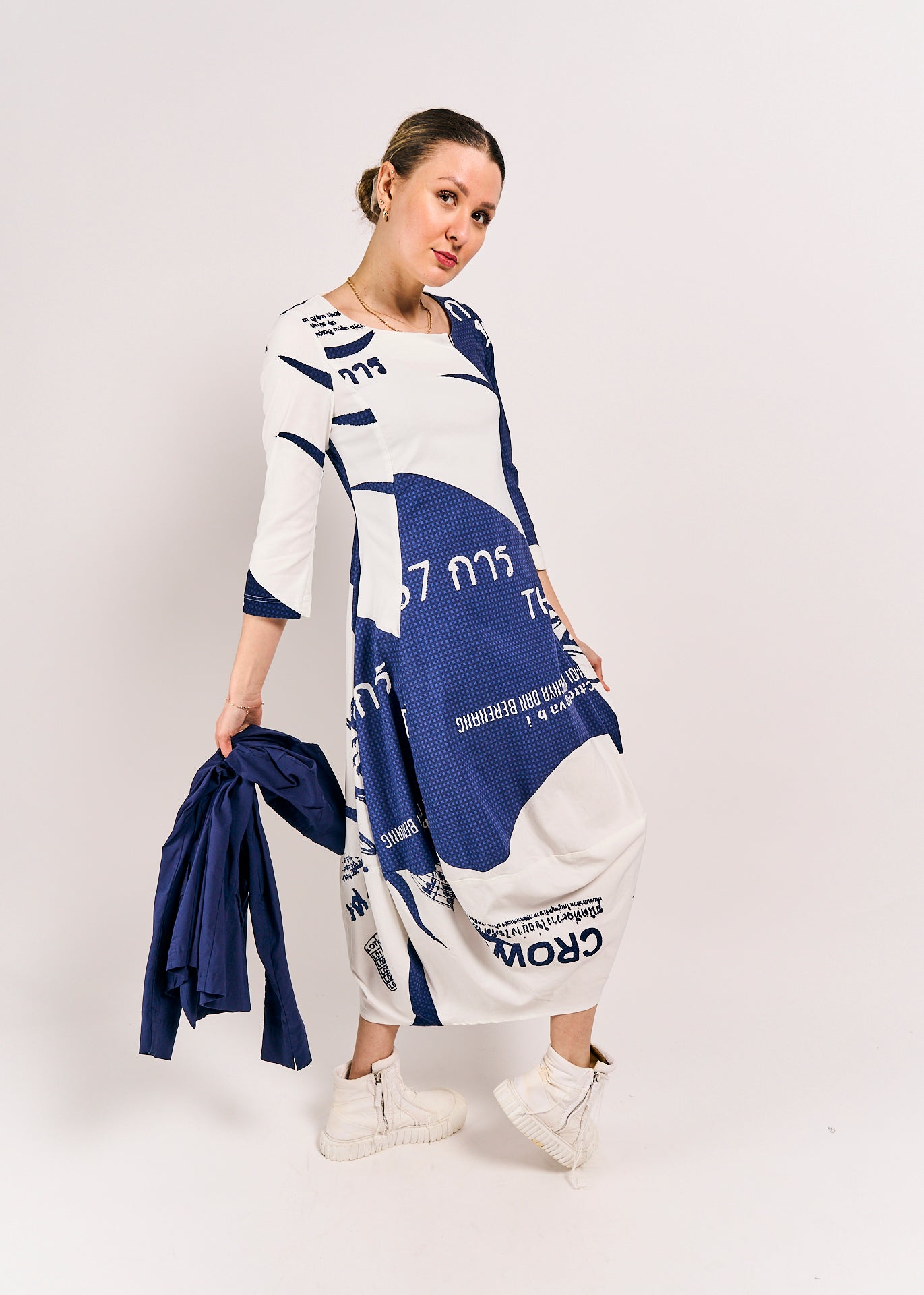 Rundholz  Black Label Dress Navy Print size Extra Small