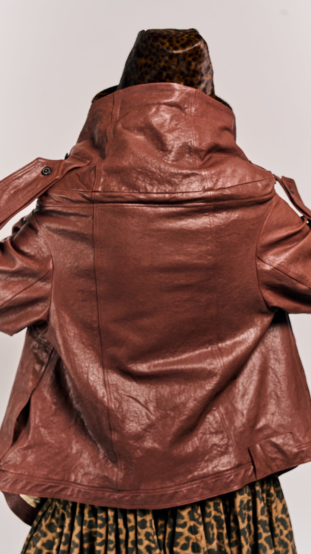 Rundholz DIP Leather Jacket Henna