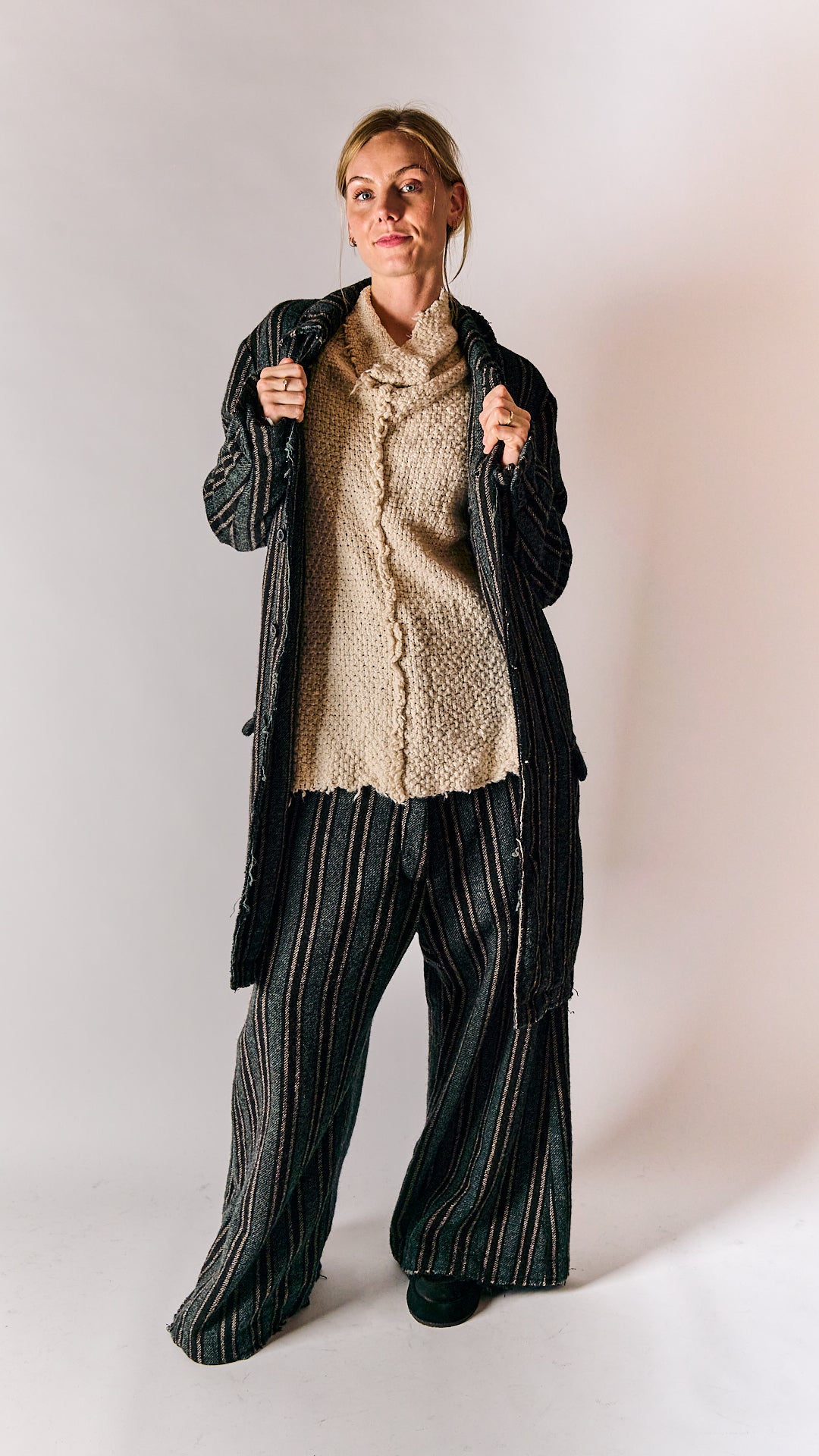 Rundholz Mainline Coat Petrol Stripe