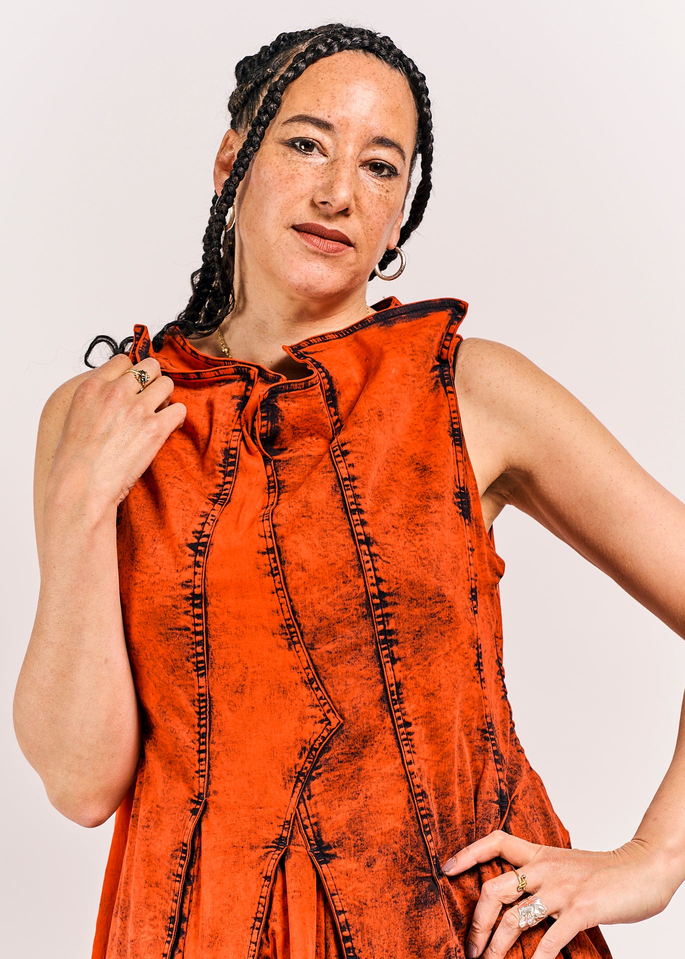 Rundholz DIP Dress Mandarin Dye