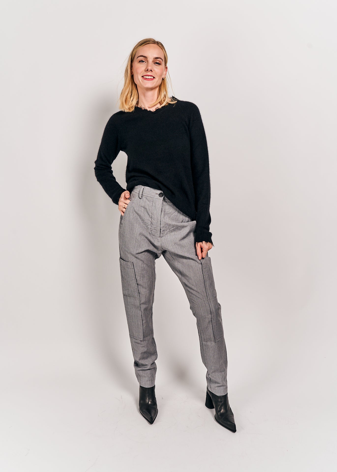 Rundholz DIP Trousers Pencil Melange size Small