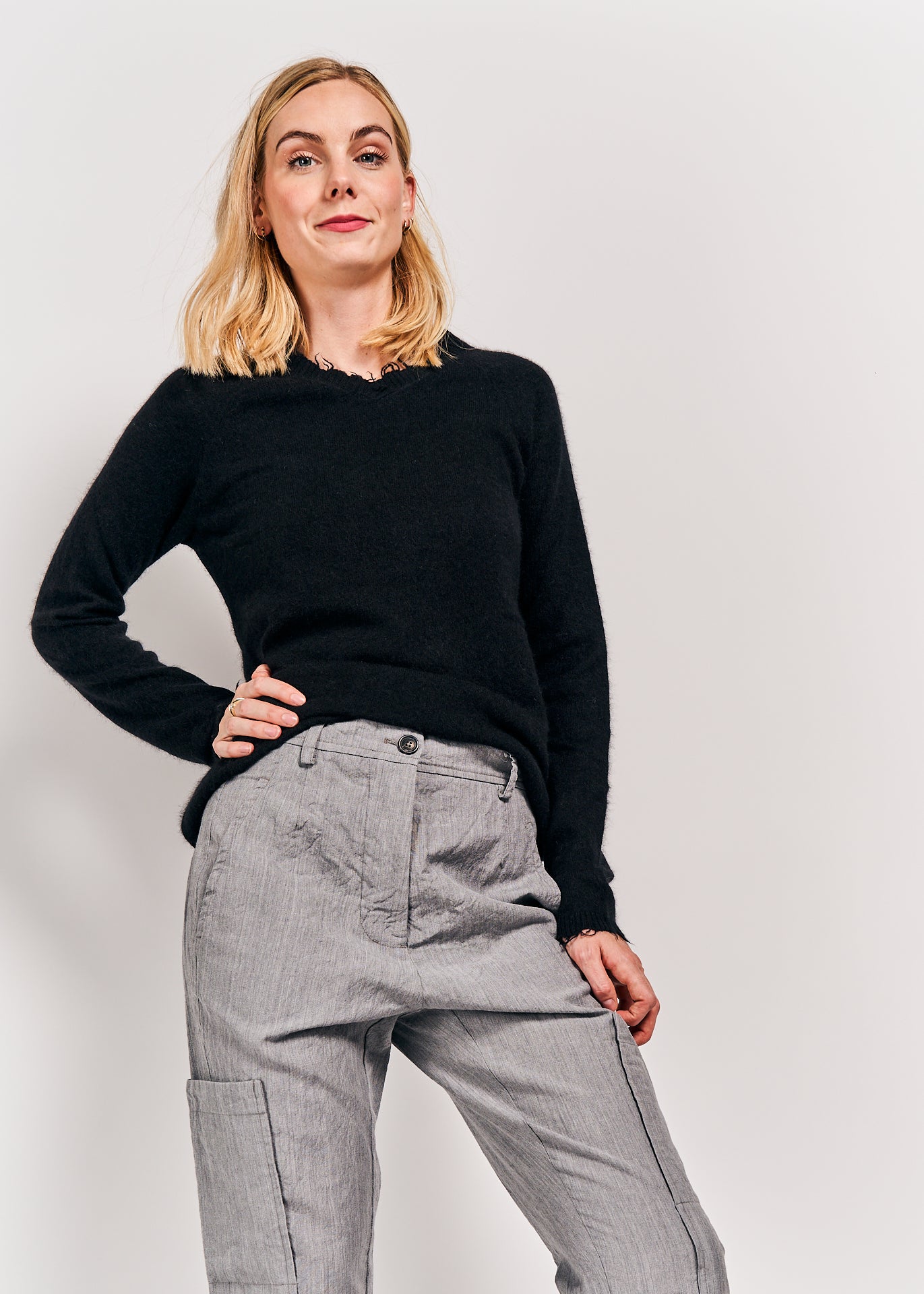 Rundholz DIP Trousers Pencil Melange size Small