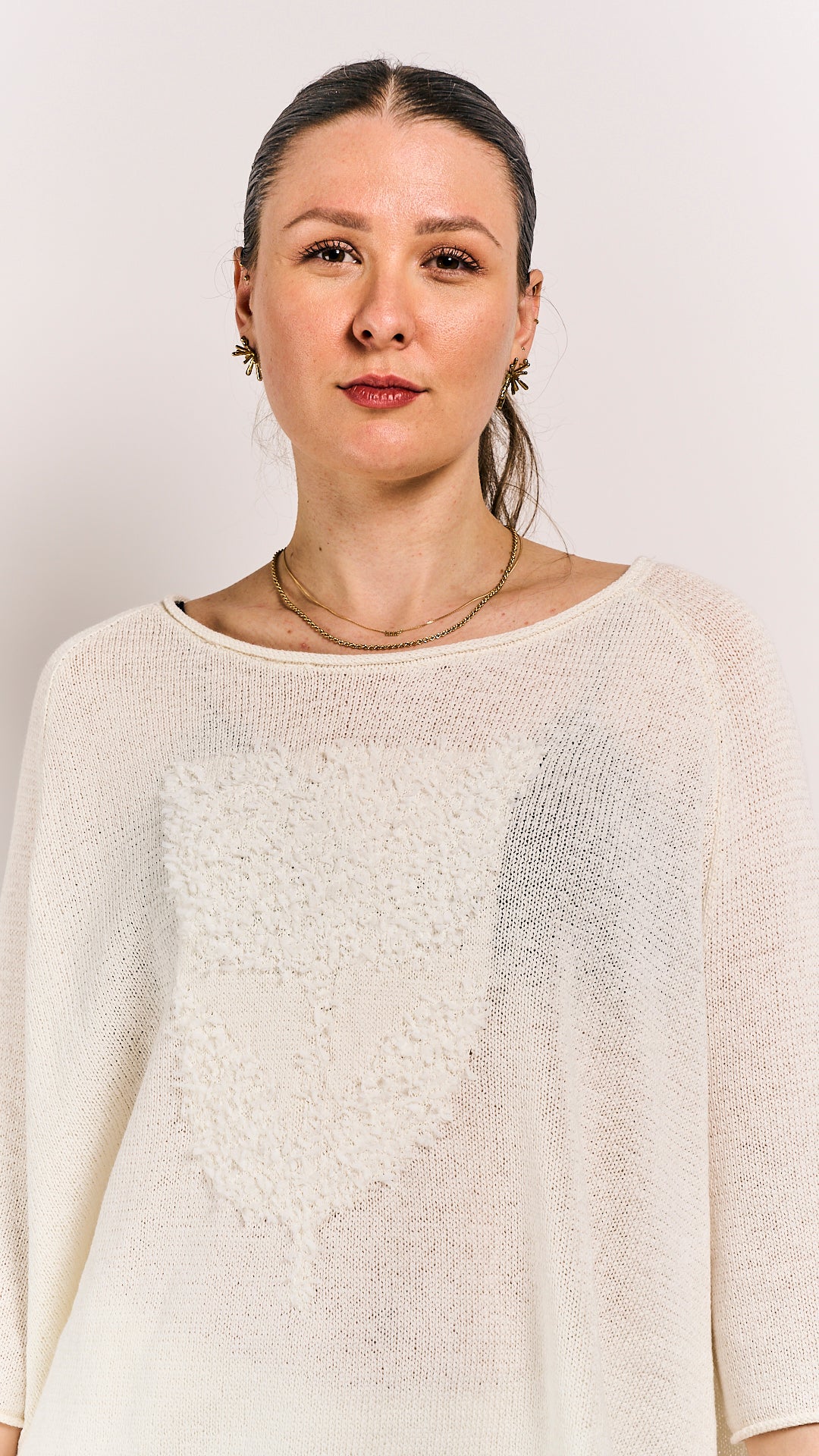 Rundholz Black Label Shirt Offwhite Jacquard