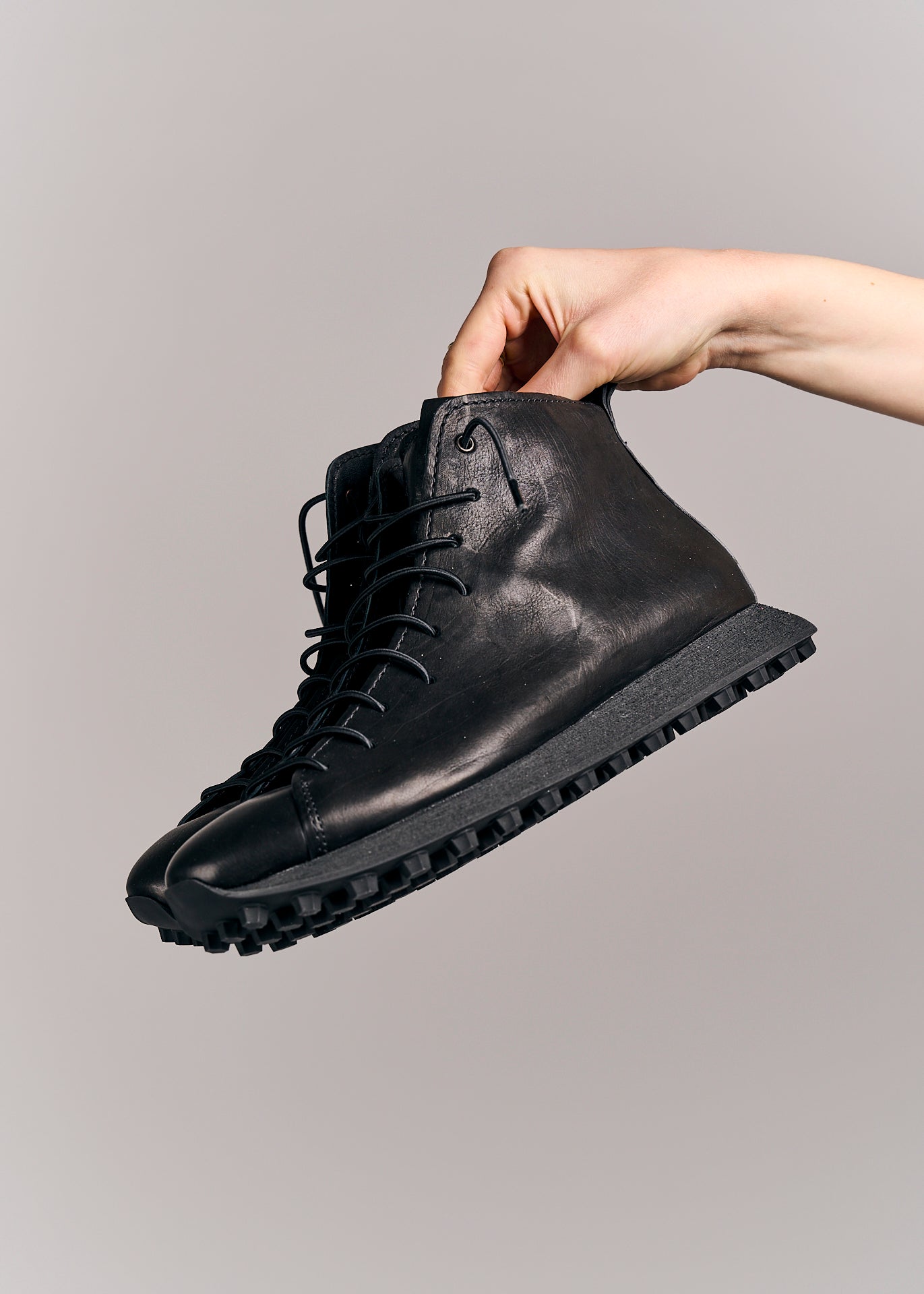 Puro Leather Sneakers Home Base Black