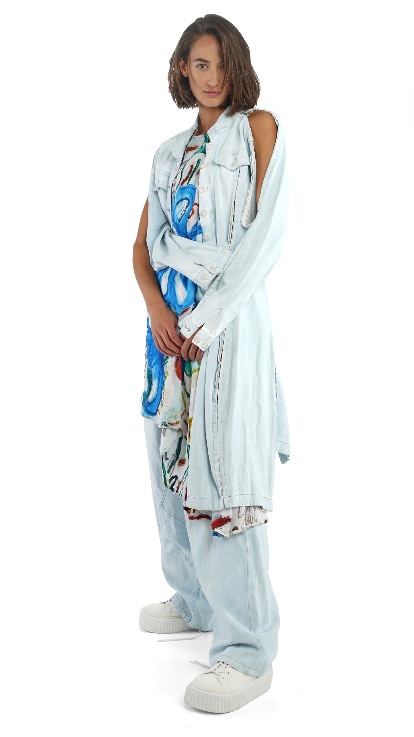 Rundholz Mainline Coat Light Blue Jeans size Extra Small