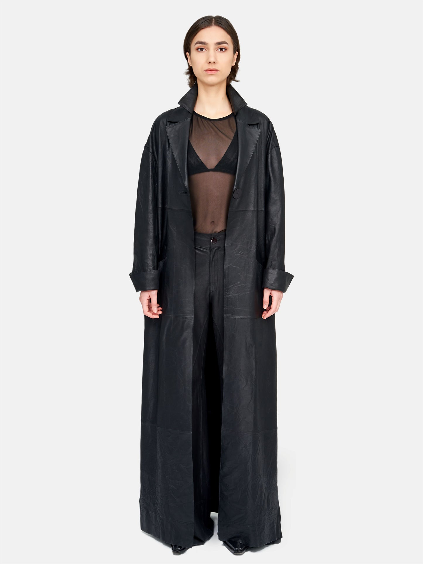 Van Der Wilt Maxi Coat Black 6086