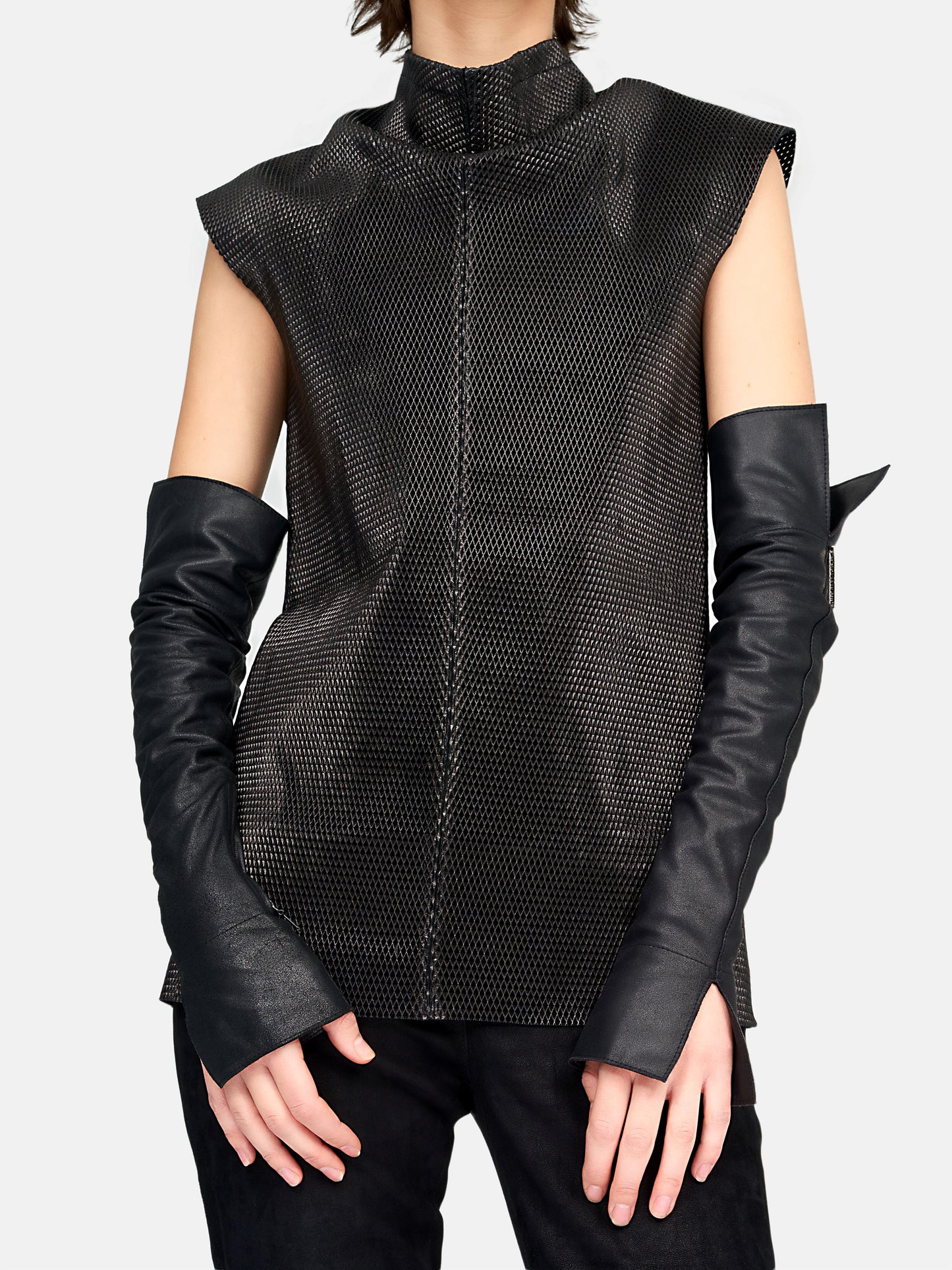Van Der Wilt Long Gloves Black AW-002