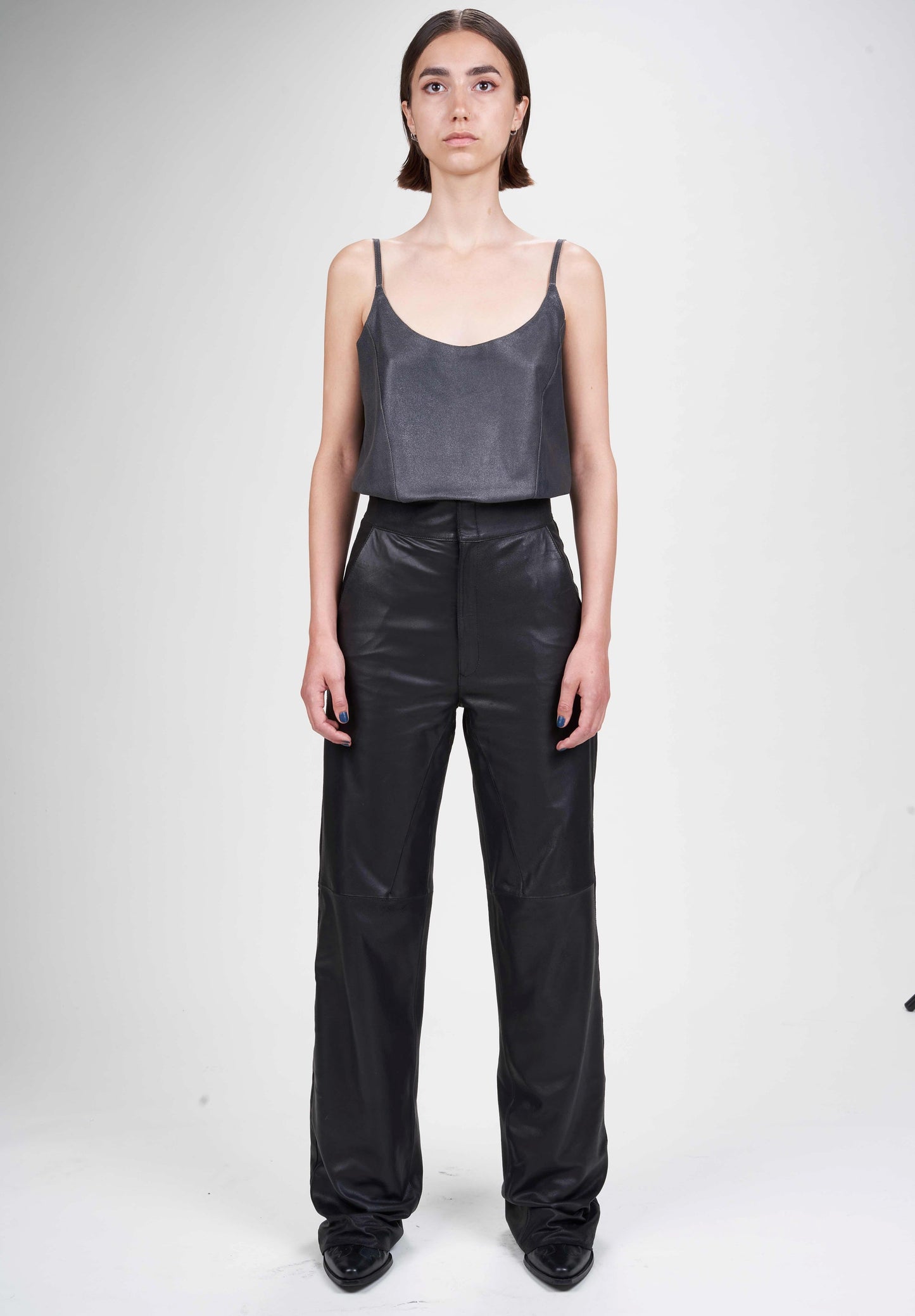 Van Der Wilt Palazzo Trousers Chalk Crackle 8507