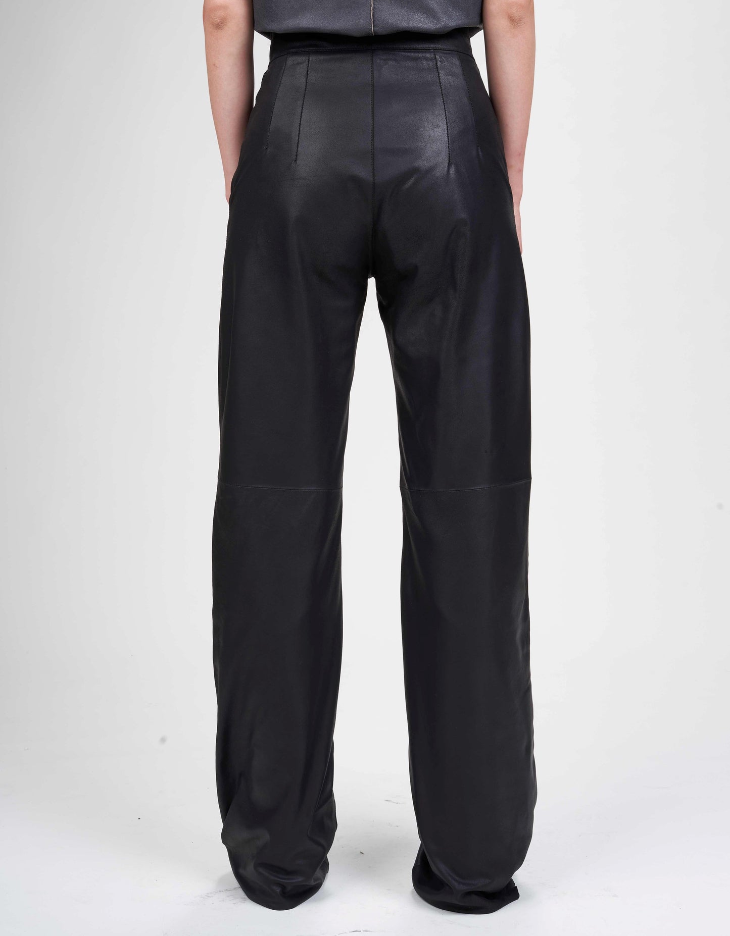 Van Der Wilt Palazzo Trousers Chalk Crackle 8507