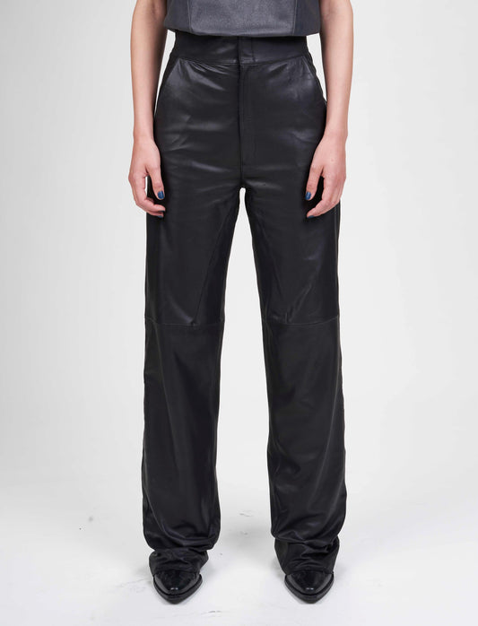 Van Der Wilt Palazzo Trousers Chalk Crackle 8507