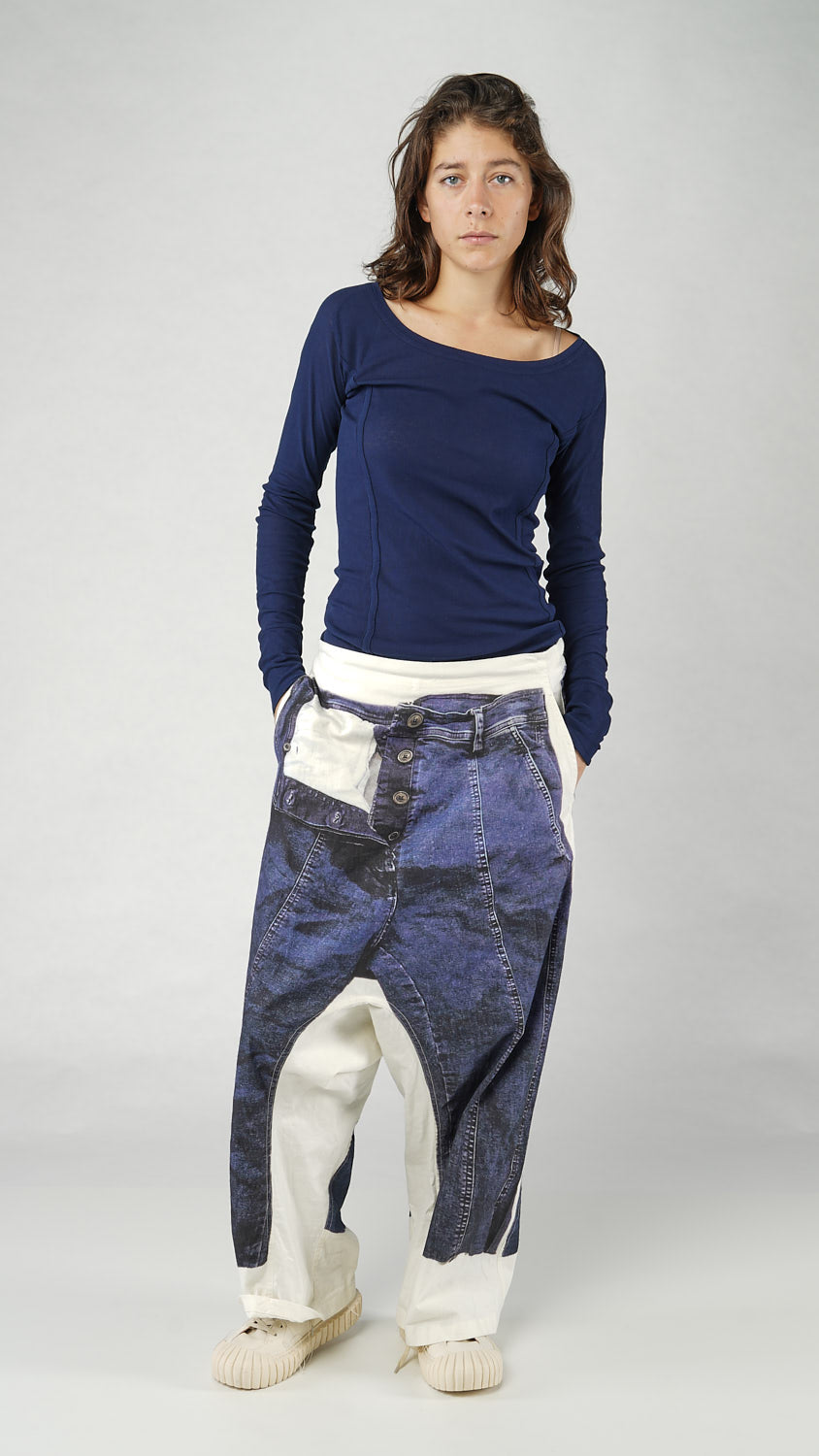 Rundholz DIP Trousers Denim Print