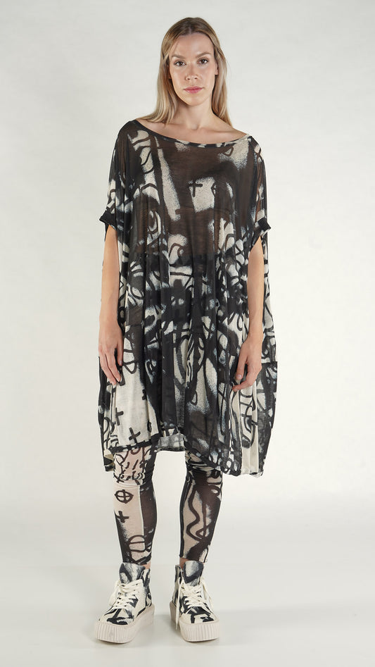 PRE-ORDER Rundholz Mainline Tunic Black Print