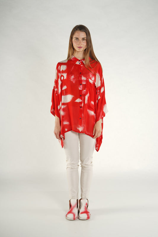 PRE-ORDER Rundholz Mainline Blouse Ketchup Print