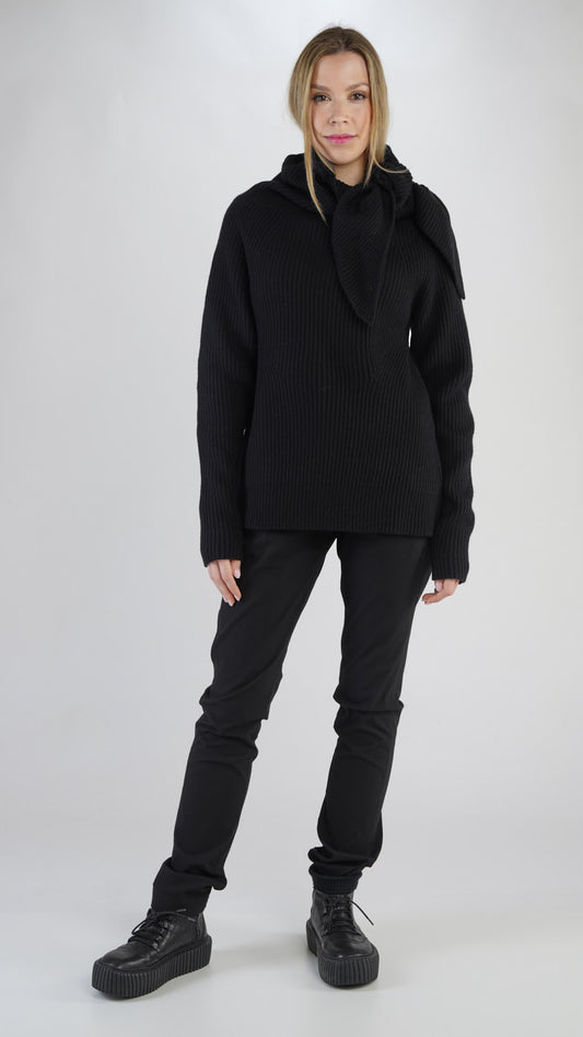 Rundholz Mainline Knitted  Pullover Black