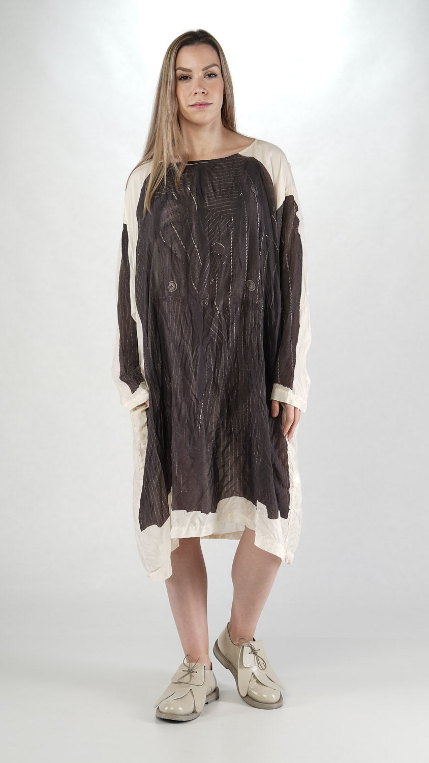 Rundholz Mainline Dress Black Panel Print