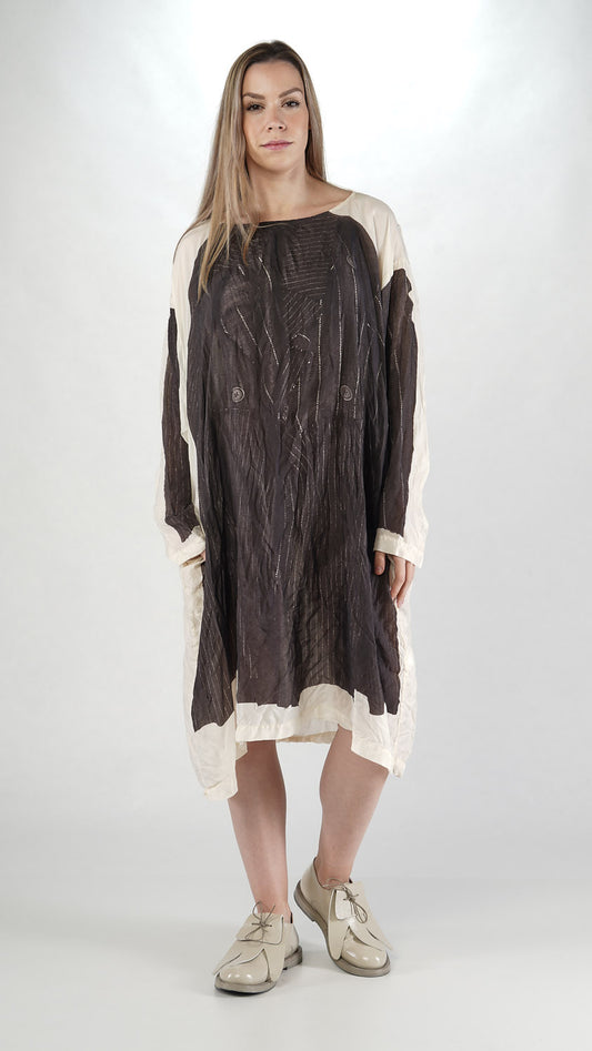 Rundholz Mainline Dress Black Panel Print