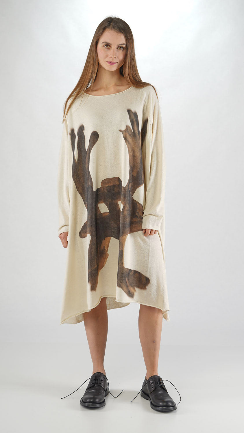 Rundholz Mainline Dress Bone Print