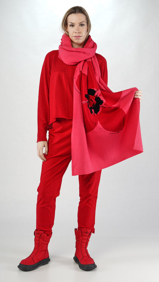 Rundholz Black Label Shawl Rose Jacquard