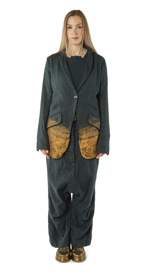 PRE-ORDER Rundholz Mainline Jacket Petrol Stripe