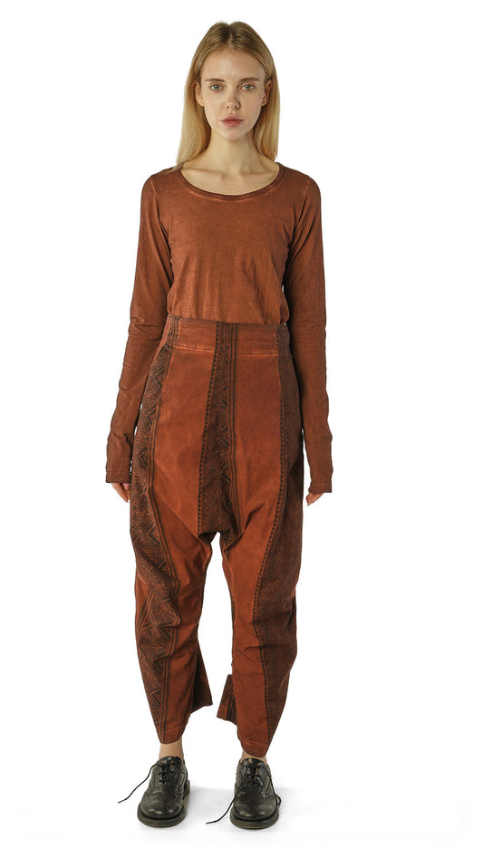 PRE-ORDER Rundholz DIP Trousers Henna Cloud Stripe