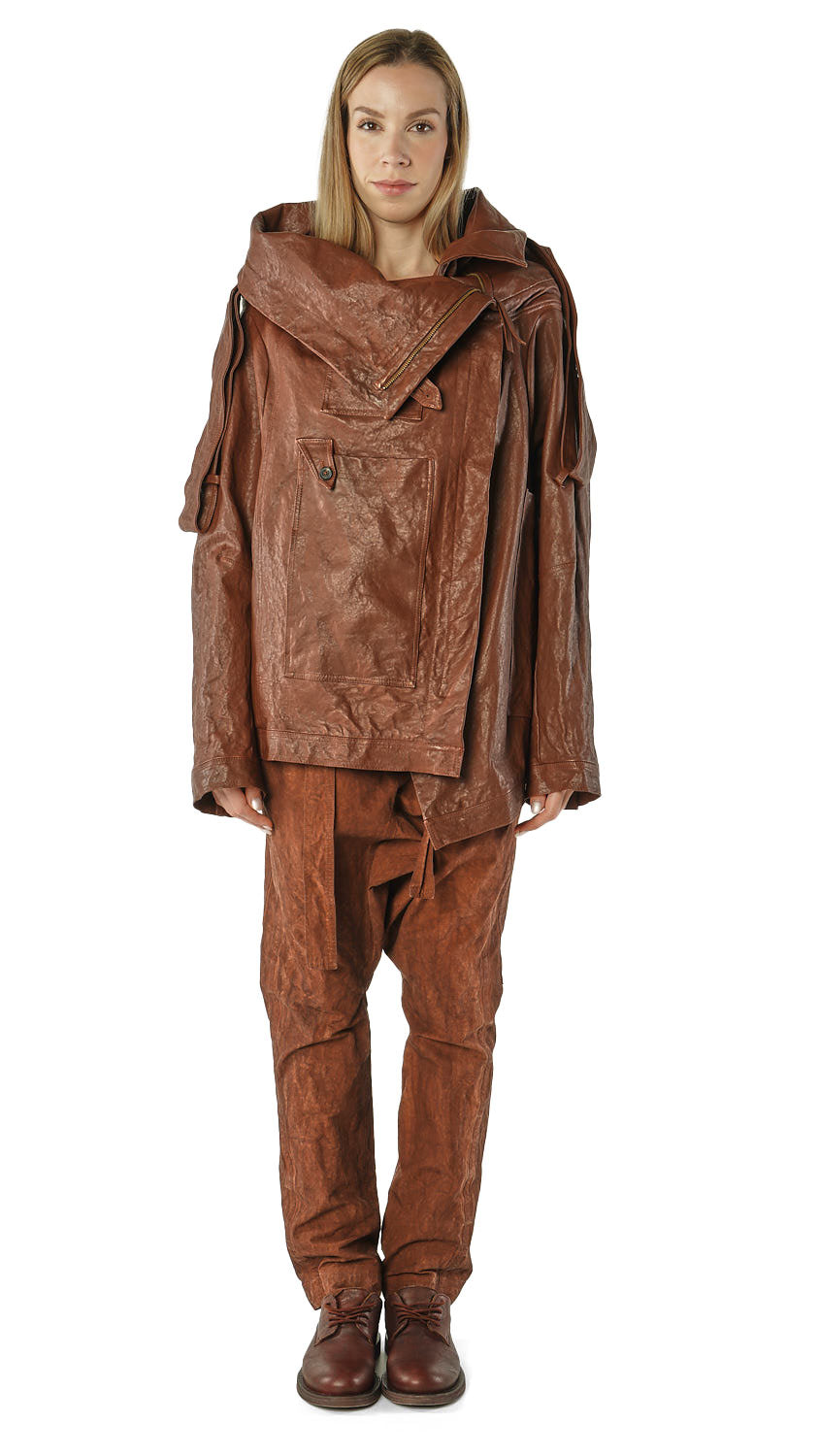 PRE-ORDER Rundholz DIP Leather Jacket Henna