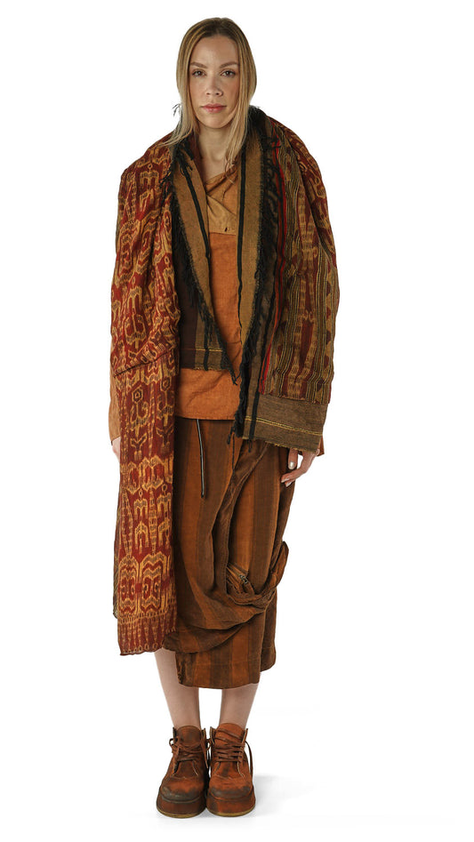 Rundholz DIP Shawl Clay Cloud Stripe