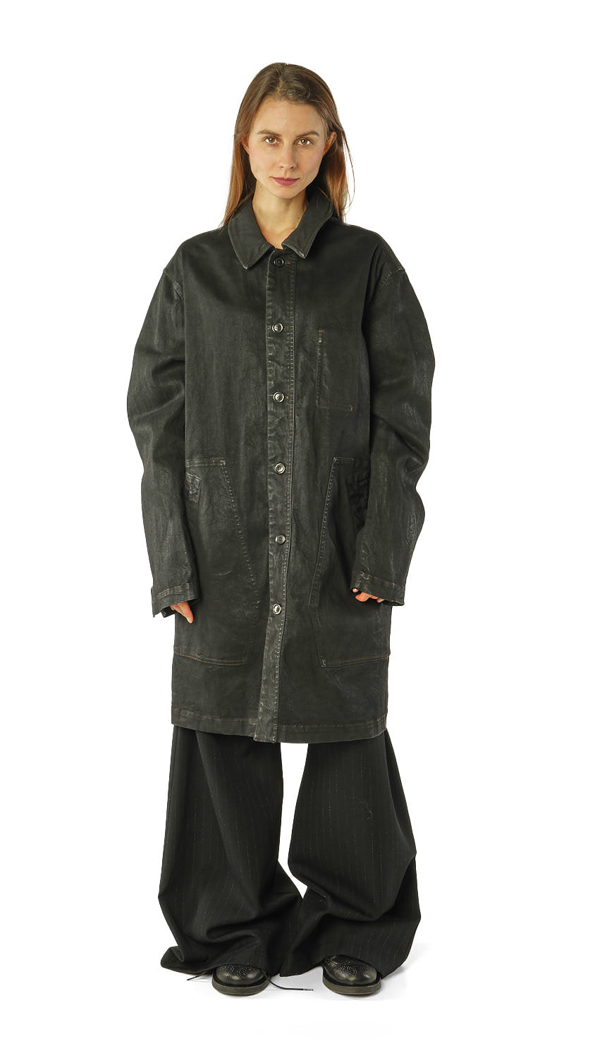 PRE-ORDER Rundholz Mainline Coat Black Gloss
