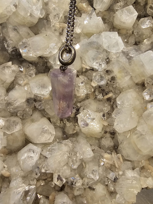 Darkgem Amethyst Pendant on Chain