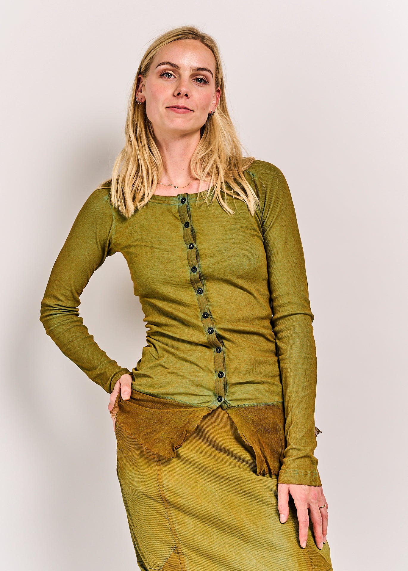 Rundholz DIP Cardigan Lagoon Cloud