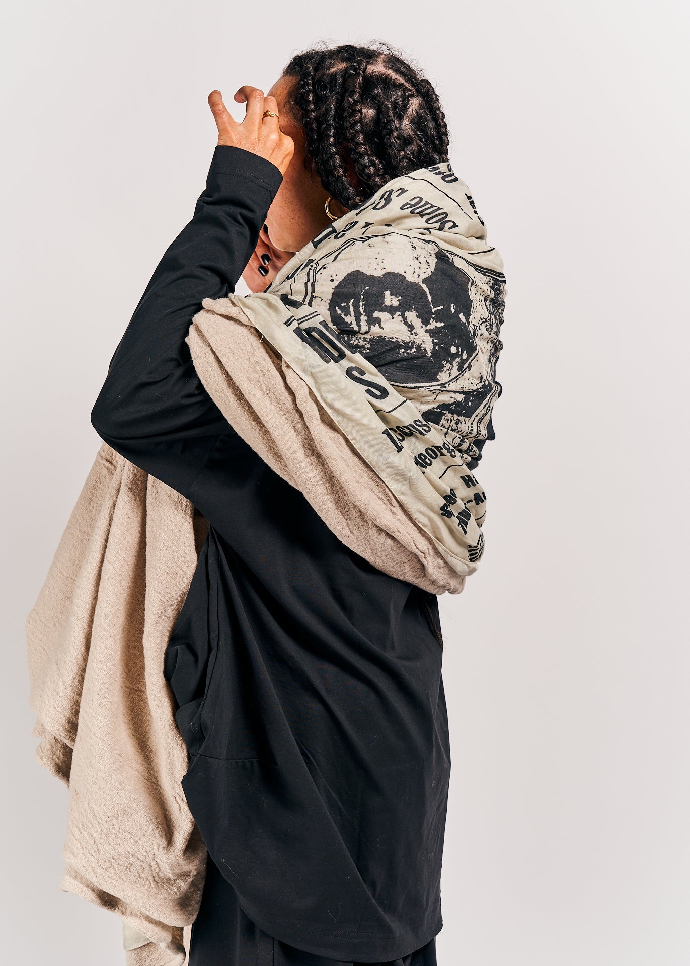 Rundholz DIP Scarf Eraser Print